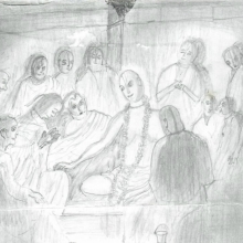 Drawing by inmate Krishna Kirtan dasa—from Virginia.