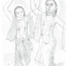 Drawing by inmate Krishna Kirtan dasa—from Virginia.