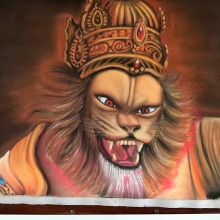 Lord Nrsimhadeva by inmate Calvin D. —Oregon