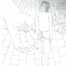 Drawing by inmate Bhakta Andy —Petersburg, Virginia.