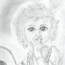Drawing by inmate Krishna Kirtan dasa —from Virginia.
