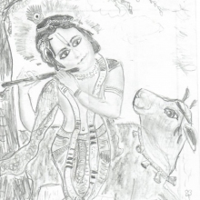 Drawing by inmate Krishna Kirtan dasa —from Virginia.
