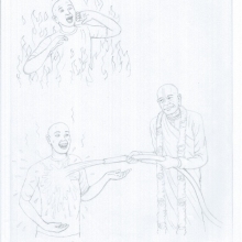 Drawing by inmate Brian B. —from California.