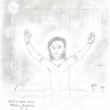 Drawing by inmate Krishna Kirtan dasa