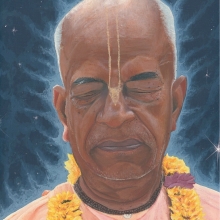 Oil painting by inmate Kṛṣṇa das —from Oklahoma.